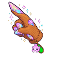 Rainbow Opal Spiral Wand Pointer