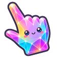 Rainbow Prism Crystal Arrow Pointer