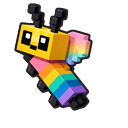 Rainbow Voxel Bee Default