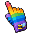 Rainbow Voxel Bee Pointer