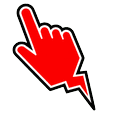 Red Lightning Bolt Pointer