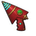 Red Retro Sci Fi Raygun Default