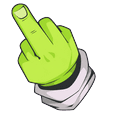 Leafy Lab Neon Meme Pointer