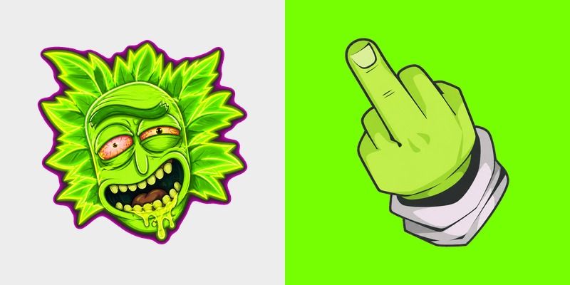Leafy Lab Neon Meme