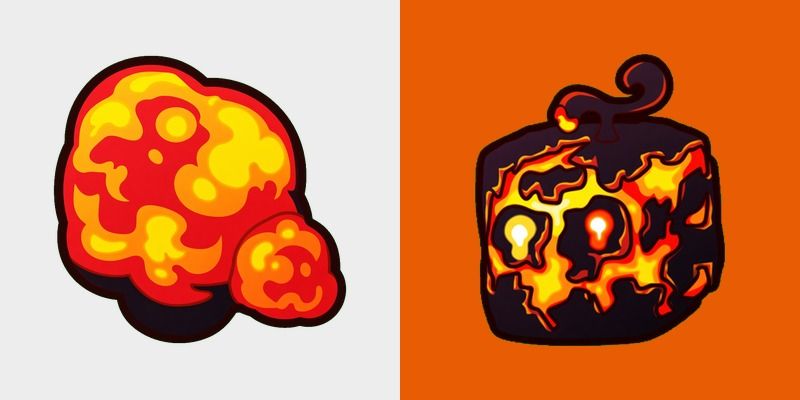 Cursor pack preview: Roblox Blox Fruits Magma Volcanic Overload