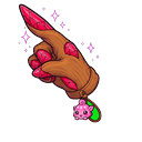 Ruby Spiral Wand Pointer