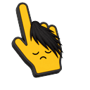 Sad Emo Emoji Pointer