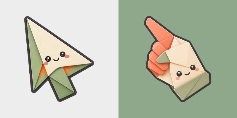 Sage Ember Facets custom cursor pack preview for Chrome, Edge and Windows