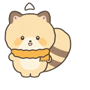 San-X Kokoro Araiguma Scarf Cursor Pointer