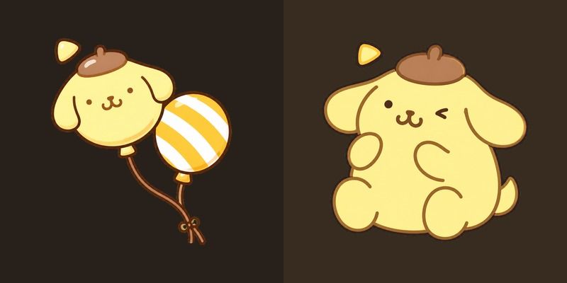 Sanrio Pompompurin and Party Balloons