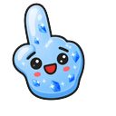 Sapphire Crystal Blob Pointer