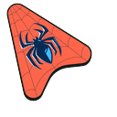 Scarlet Navy Spider Mask Pointer