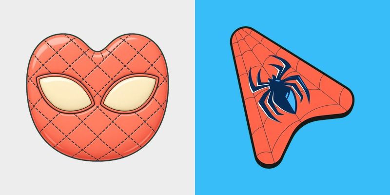 Scarlet Navy Spider Mask