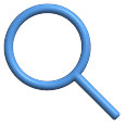 3D Blue Magnifying Glass Default