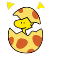 Snoopy Dino Woodstock Dino Egg Default