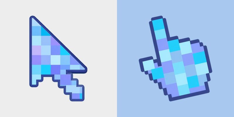 Soft Blue Pixel