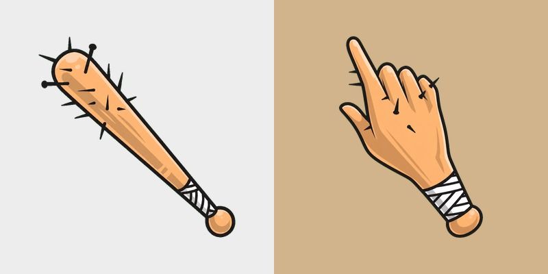 Spiked Nail Baseball Bats