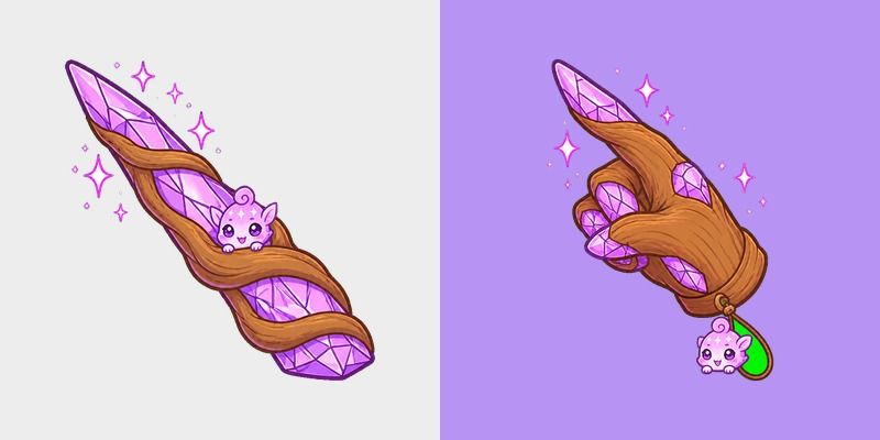 Cursor pack preview: Spiral Crystal Wand