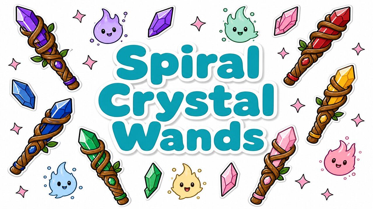 Spiral Crystal Wands - Custom cursor collection preview