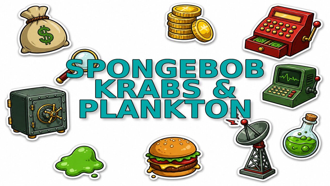 SpongeBob Krabs & Plankton - Custom cursor collection preview