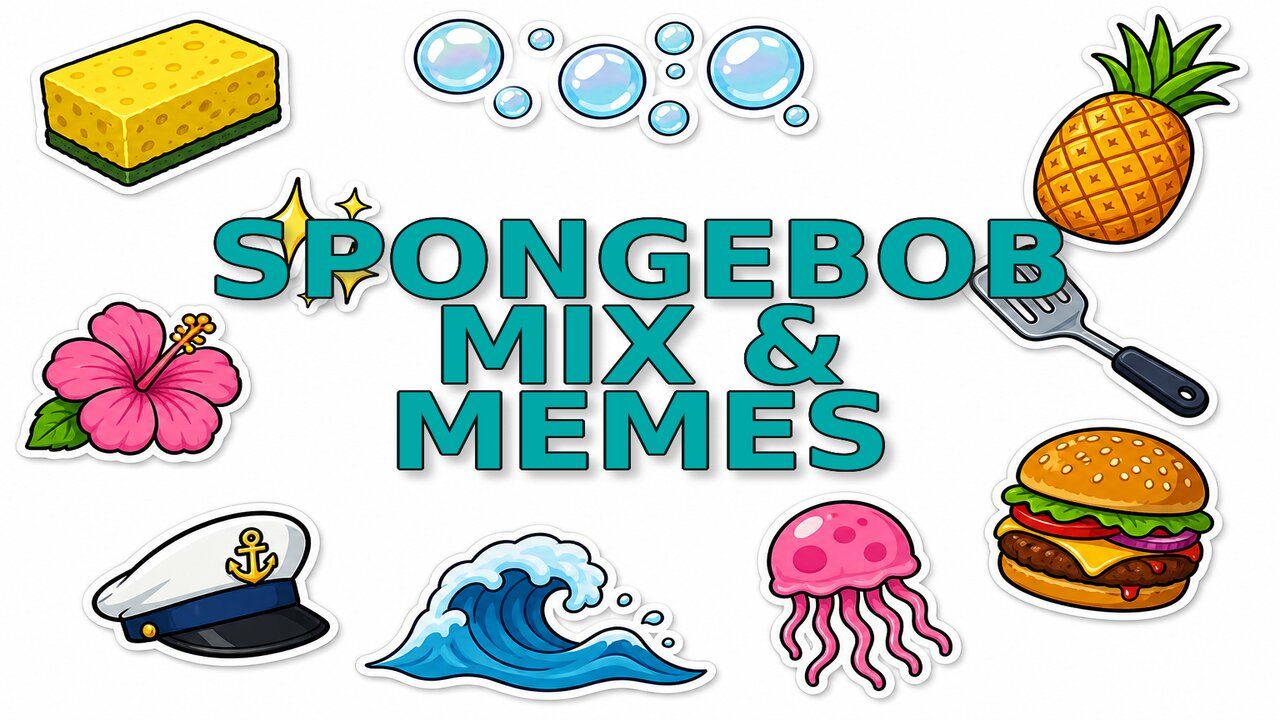 SpongeBob Mix & Memes - Custom cursor collection preview