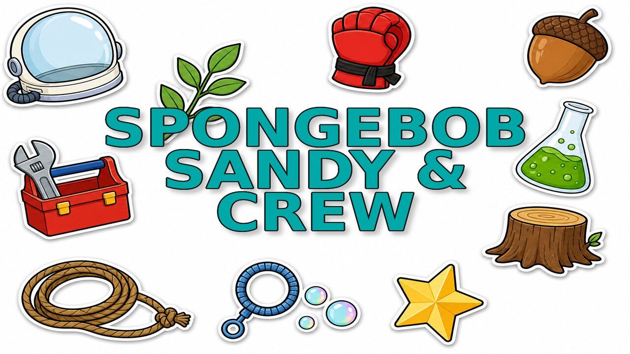 SpongeBob Sandy & Crew - Custom cursor collection preview