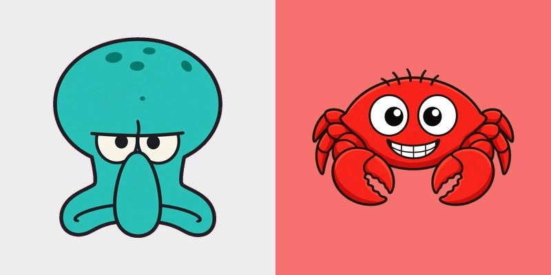 Squidward Krabs Shock