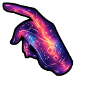Sunset Space Hand Butterfly Default