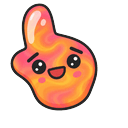 Sunset Swirl Blob Pointer