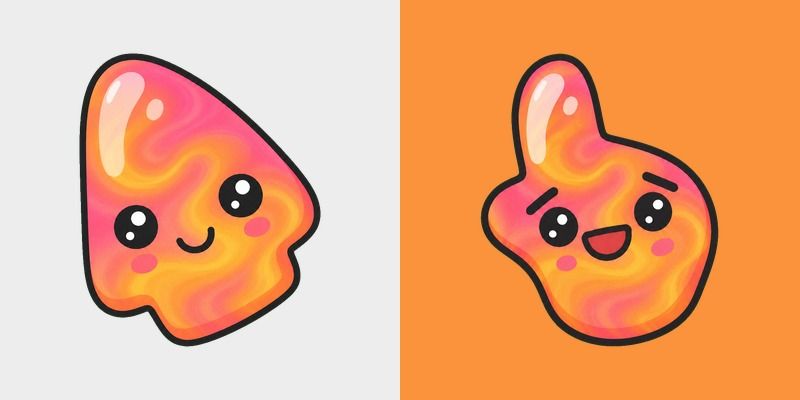 Cursor pack preview: Sunset Swirl Blob