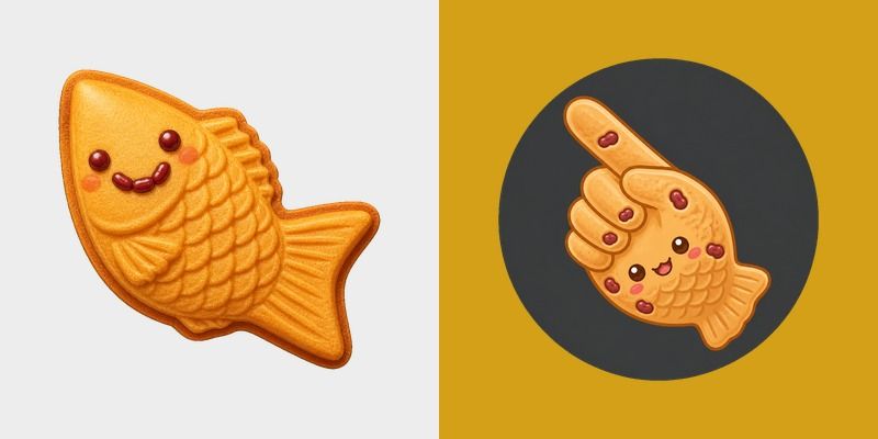 Taiyaki Smile custom cursor pack preview for Chrome, Edge and Windows