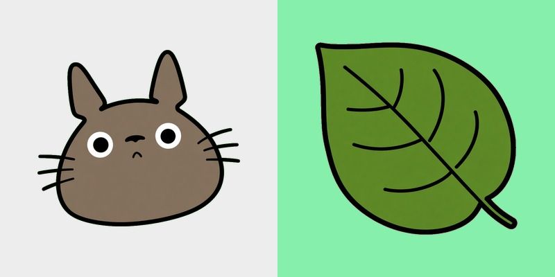Taupe Totoro Leaf