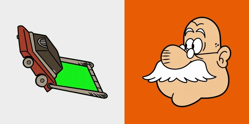 The Loud House Bud Grouse Lawn Mower Cursor