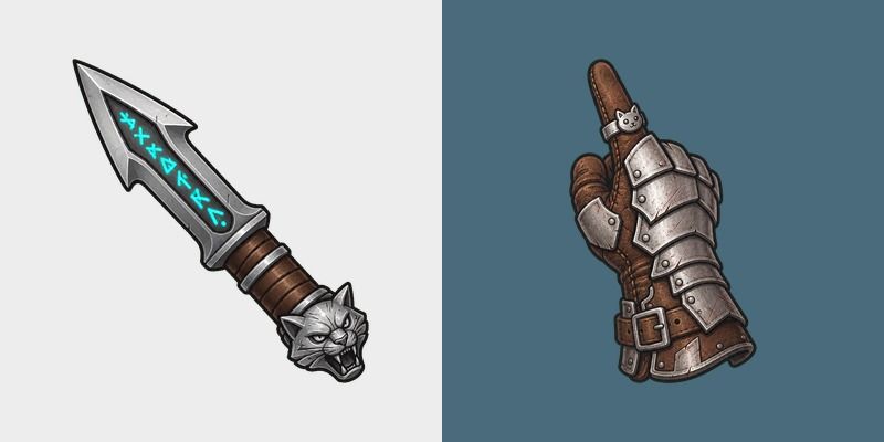 The Witcher 3 Silver Sword Arrow Gauntlet Hand