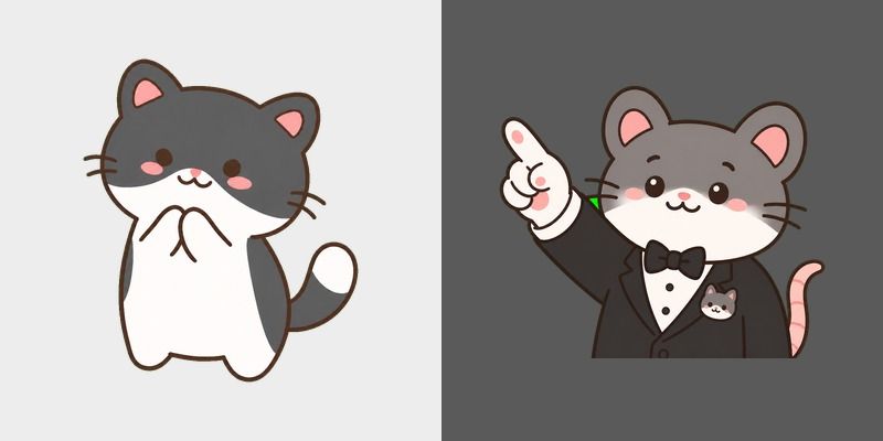 Tuxedo Please Cat