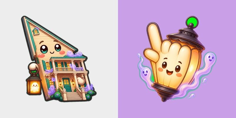 Cursor pack preview: USA Virginia Beach Ferry Plantation and Ghost Lantern