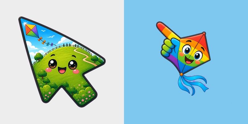 Cursor pack preview: USA Virginia Beach Mount Trashmore and Flying Kite