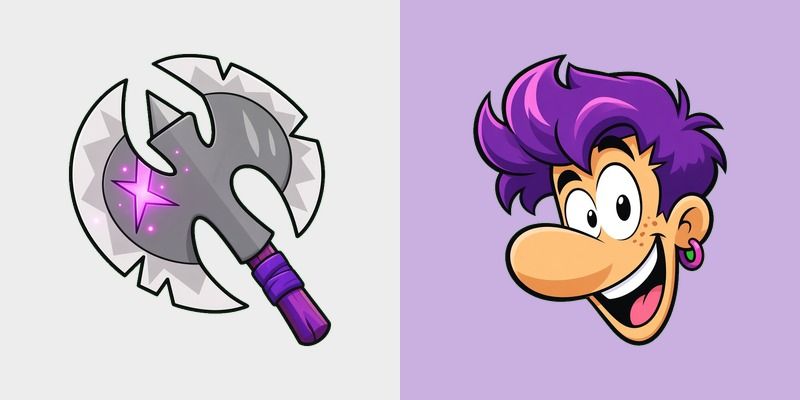 Violet Rayman Axe Cursor