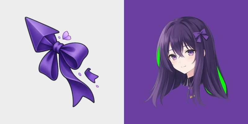 Violet Yuri Ribbon Cursor