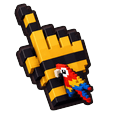 Voxel Parrot Pointer