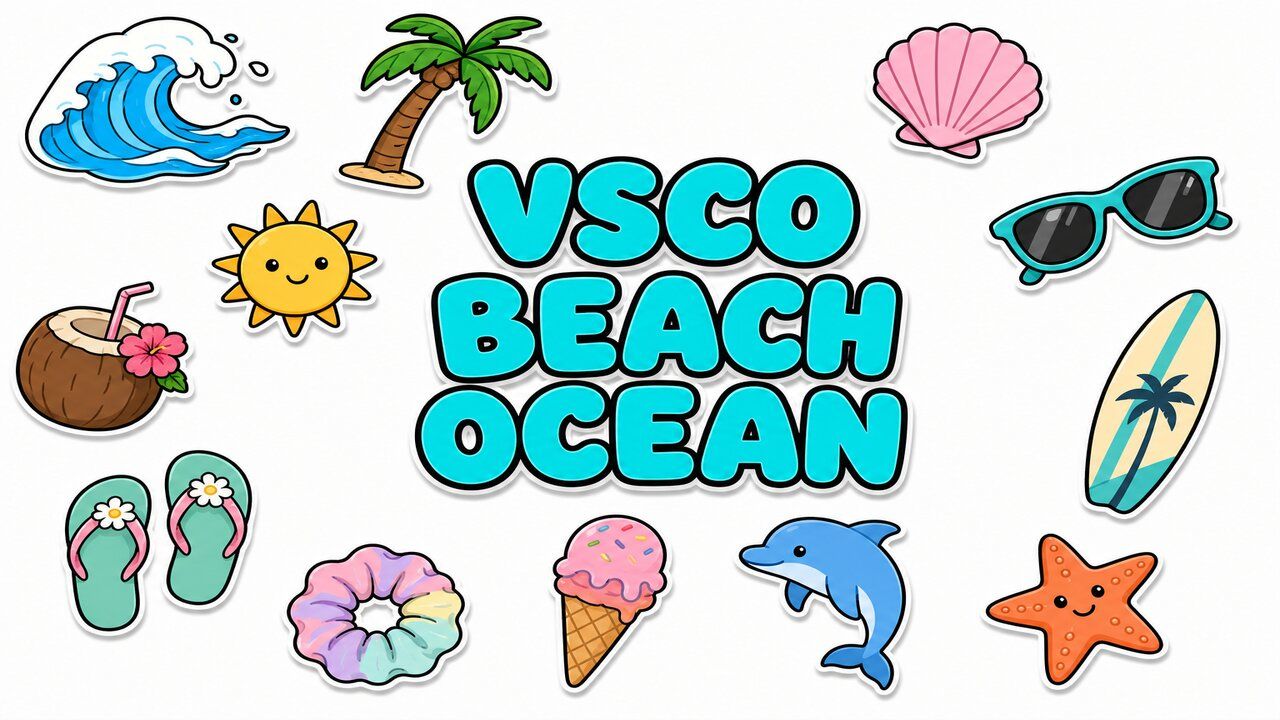 VSCO Beach & Ocean - Custom cursor collection preview