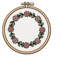 VSCO Girl Embroidery Hoop and Needle Thread Pointer