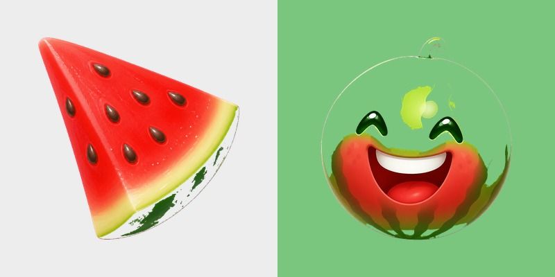 Watermelon Slice custom cursor pack preview for Chrome, Edge and Windows