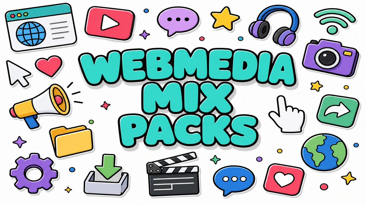 Web Media Mix Packs - Custom cursor collection preview