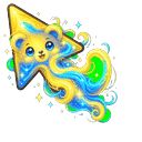 Yellow Blue Cosmic Bear Wind Default