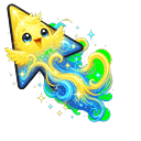 Yellow Blue Cosmic Bird Wind Default