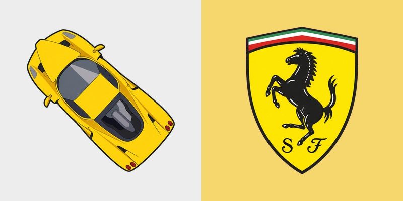 Yellow Ferrari