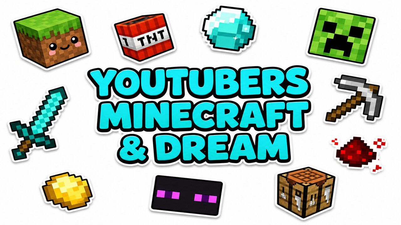 YouTubers Minecraft & Dream SMP - Custom cursor collection preview